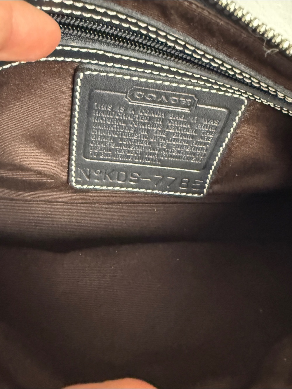 Coach 2001 Y2K Vintage Demi Hampton Leather Bag - Picture 6 of 6